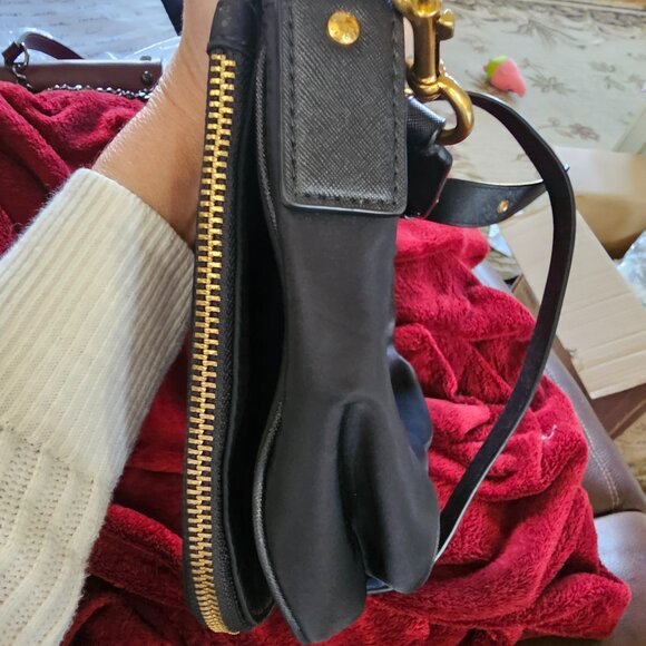 Marc Jacobs Preppy Nylon Flap-Over Crossbody – Black with Leather Strap - Picture 9 of 9